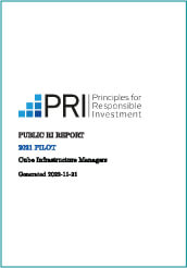 UN PRI Public Transparency Report Cover